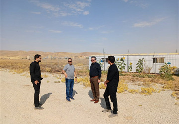 بازدید از محل پروژه نهضت ملی کرمانشاه
